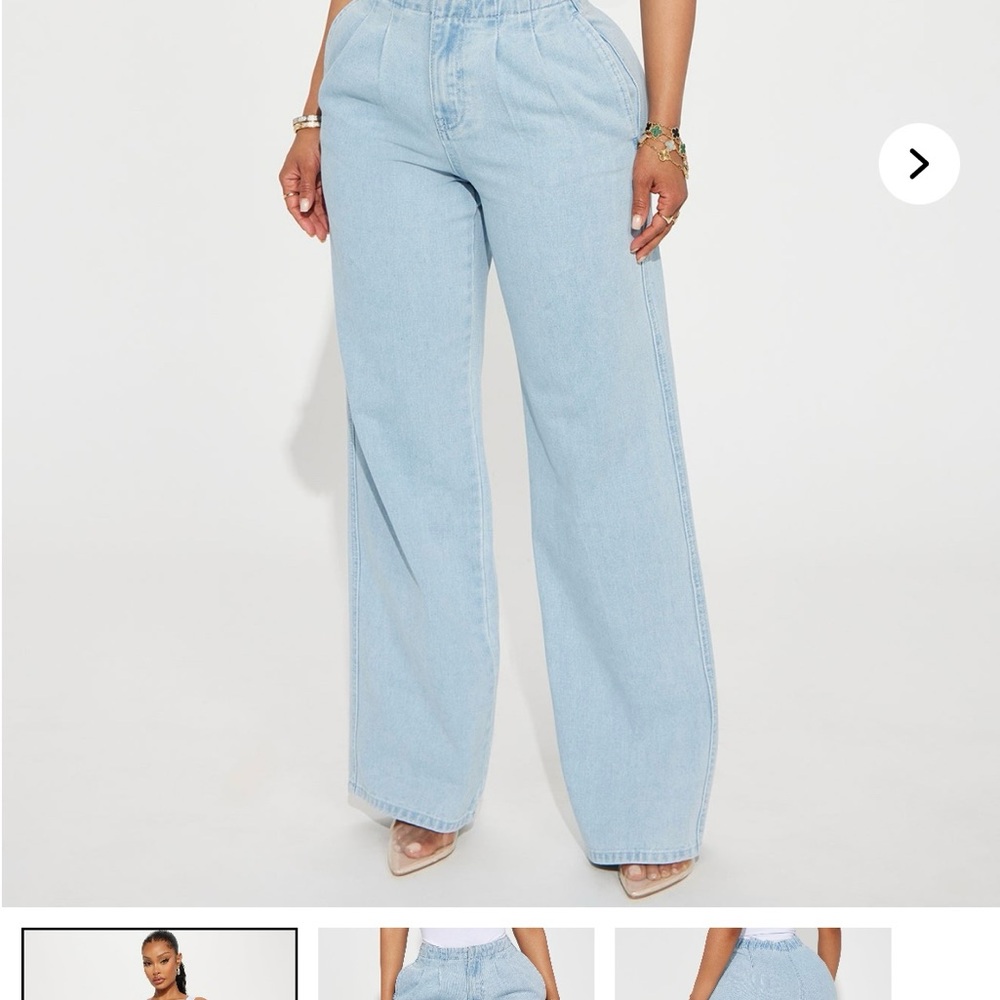Fashion Nova Light Blue Flare Jeans